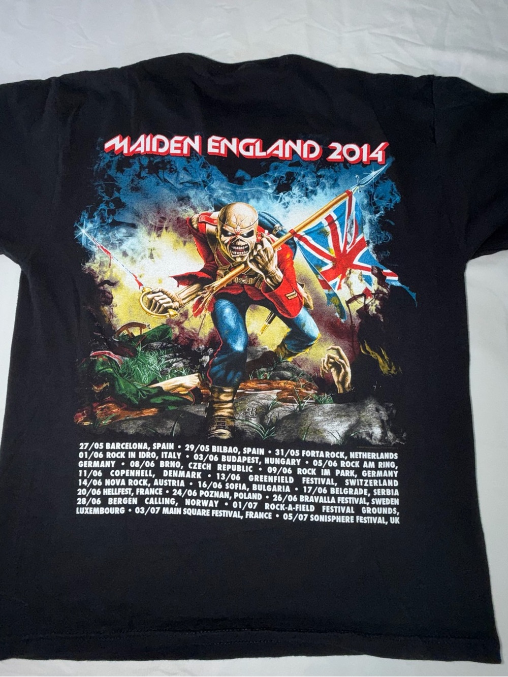 Iron Maiden England 2014 Tour T-Shirt